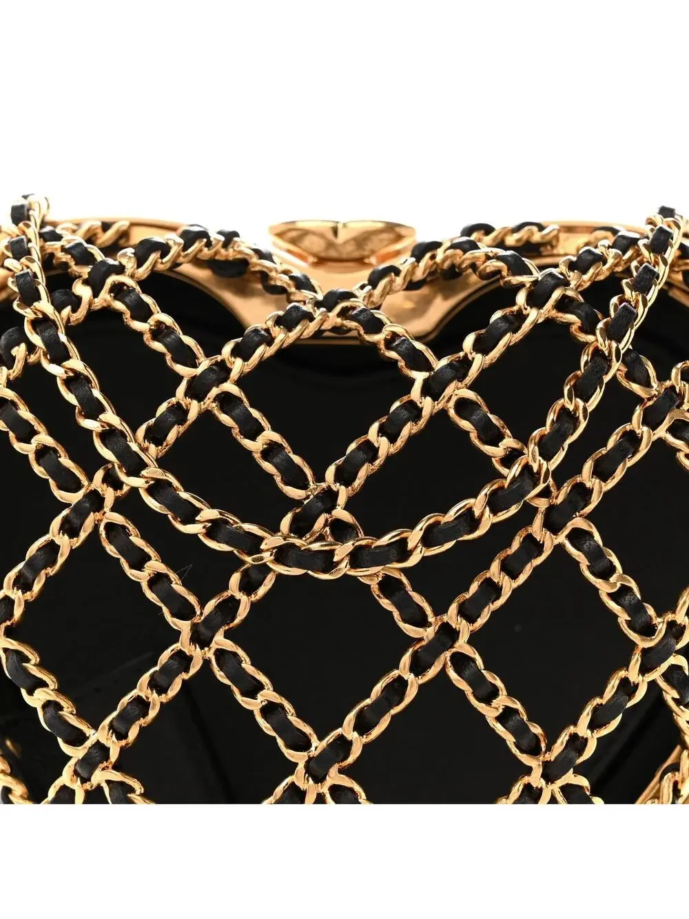 Chanel Metal Lambskin Quilted Cc Heart #267526C74B